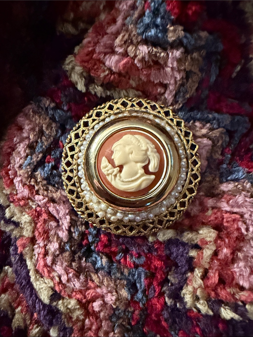 Unique Cameo Brooch